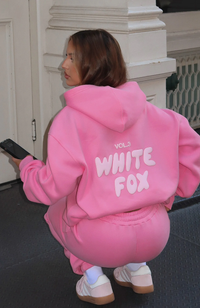 Pink White Text