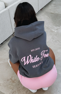Dark Grey Pink Text